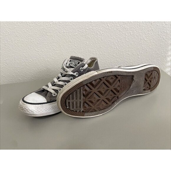Converse All Star Low Top Canvas Sneakers Casual Shoes Gray Sneakers Size 7 - Picture 2 of 8